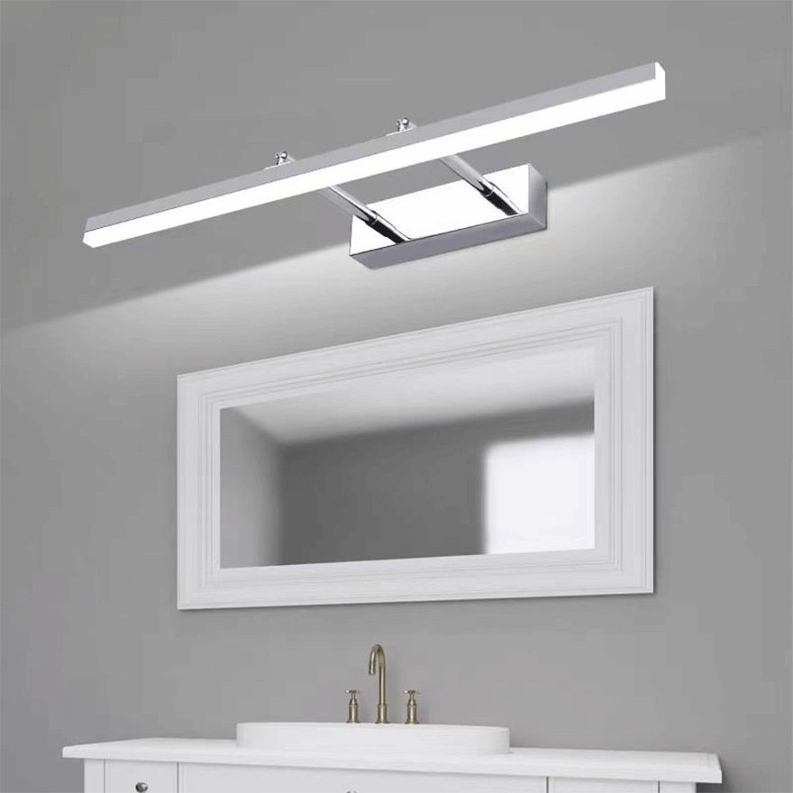 Edge Mirror Front Vanity Wall Lamp, 3 Color, Metal