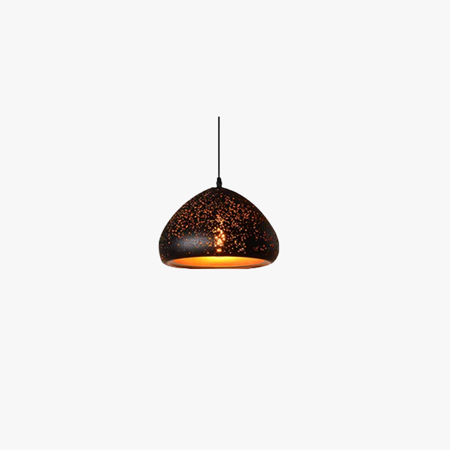 Unusual Metal Geometric Living Room Pendant Light, Black-Gold