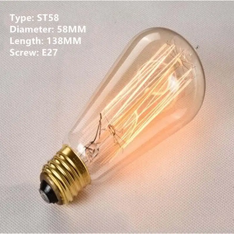 Retro Tungsten Bulb G80G95 E27 Screw Mouth 220V Bulb