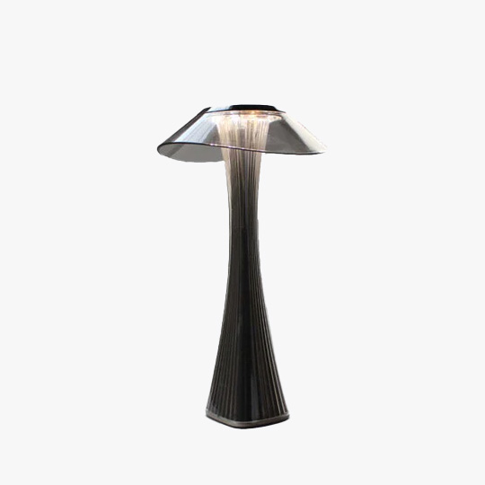 Modern Acylic Mushroom Bedside Table Lamp, Rose Gold/Grey | Liiffy