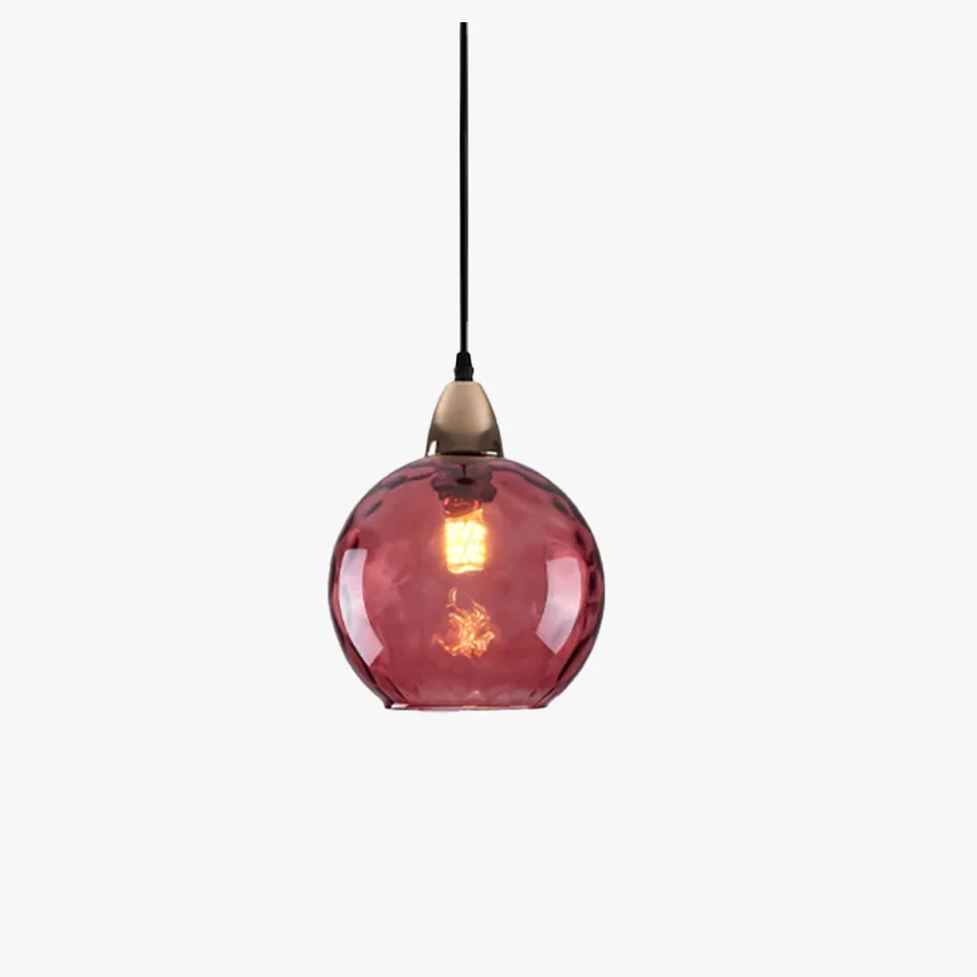 Modern Metal And Glass Bubble Kitchen Island Pendant Light, 10 Color