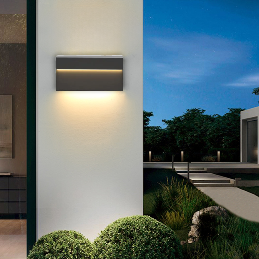 Minimalist Metal And Acrylic Geometric Outdoor Pathway Light, Black