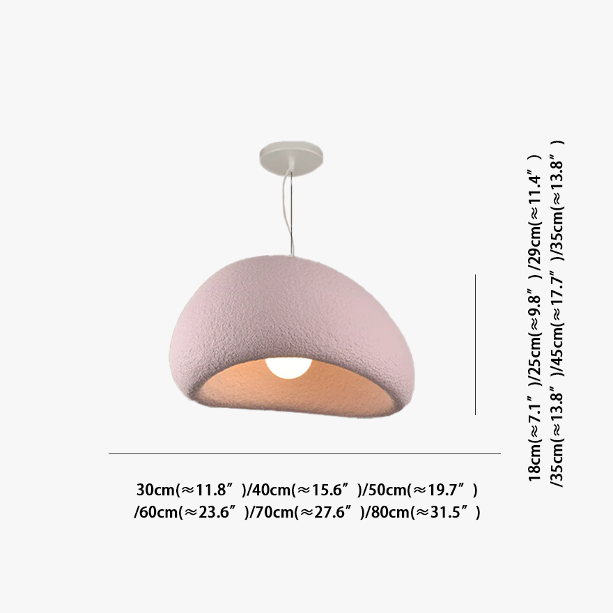 Morandi  Metal And Acrylic Dome Dinning Room Pendant Light, Blue/Grey/Pink/White