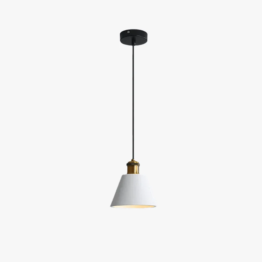 Morandi Metal And Resin Geometric Dining Room Pendant Light, Black/Grey/Orange/White