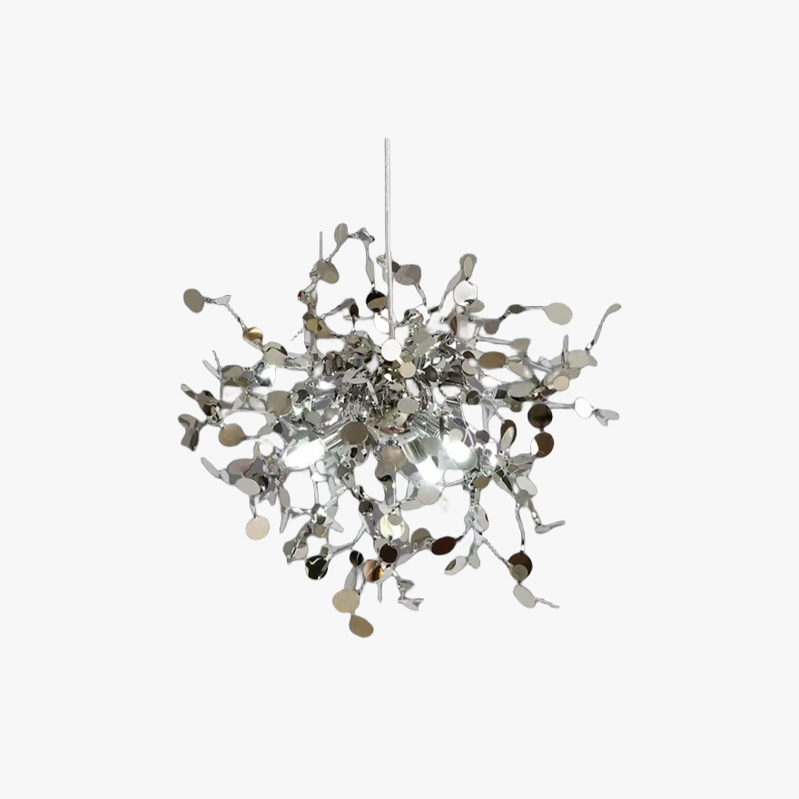 Art Deco Stainless steel Cluster Living Room Pendant Light, Gold/Silver