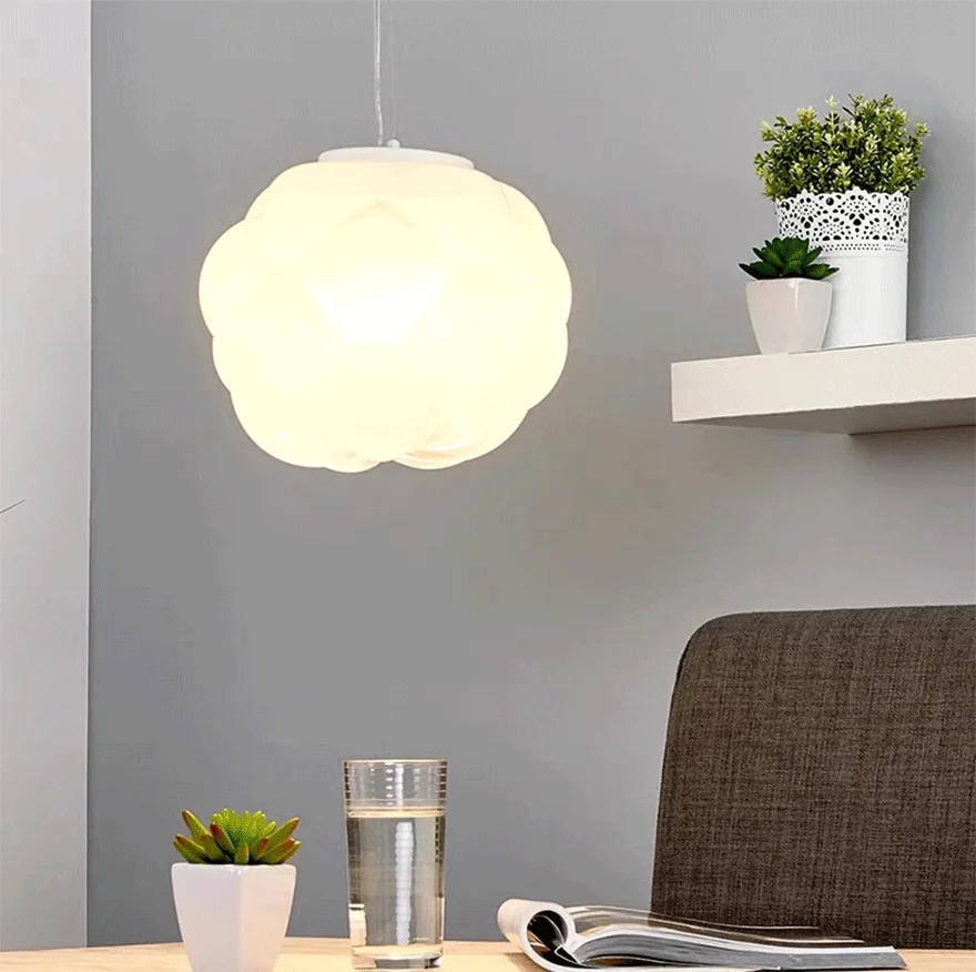 Modern Acrylic Cloud Dining Room Pendant Light, White