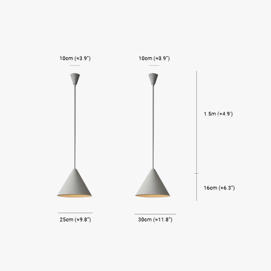 Modern Metal Hooded Dining Room Pendant Light, Smoke Gray