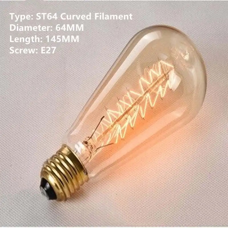 Retro Tungsten Bulb G80G95 E27 Screw Mouth 220V Bulb