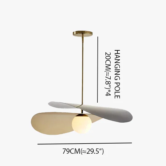 Modern Metal Hooded Living Room Pendant Light, Gold