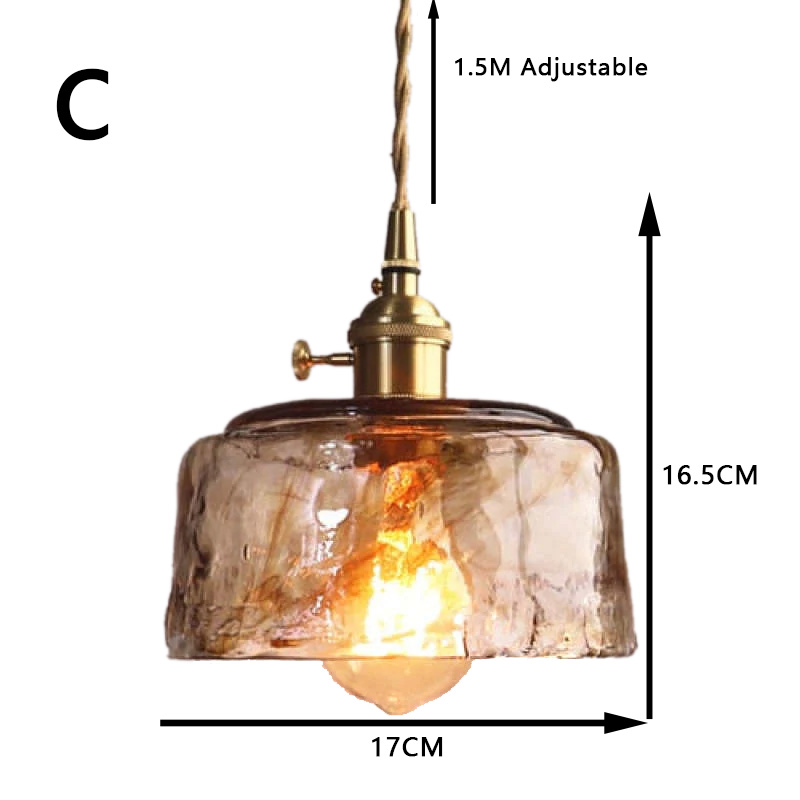 Modern Metal And Glass Geometric Dining Room Pendant Light, Amber