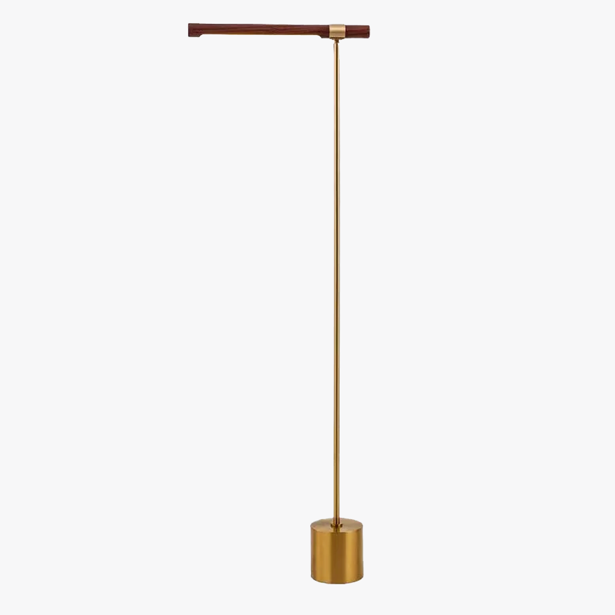 Edge Floor Lamp, Metal & Wood