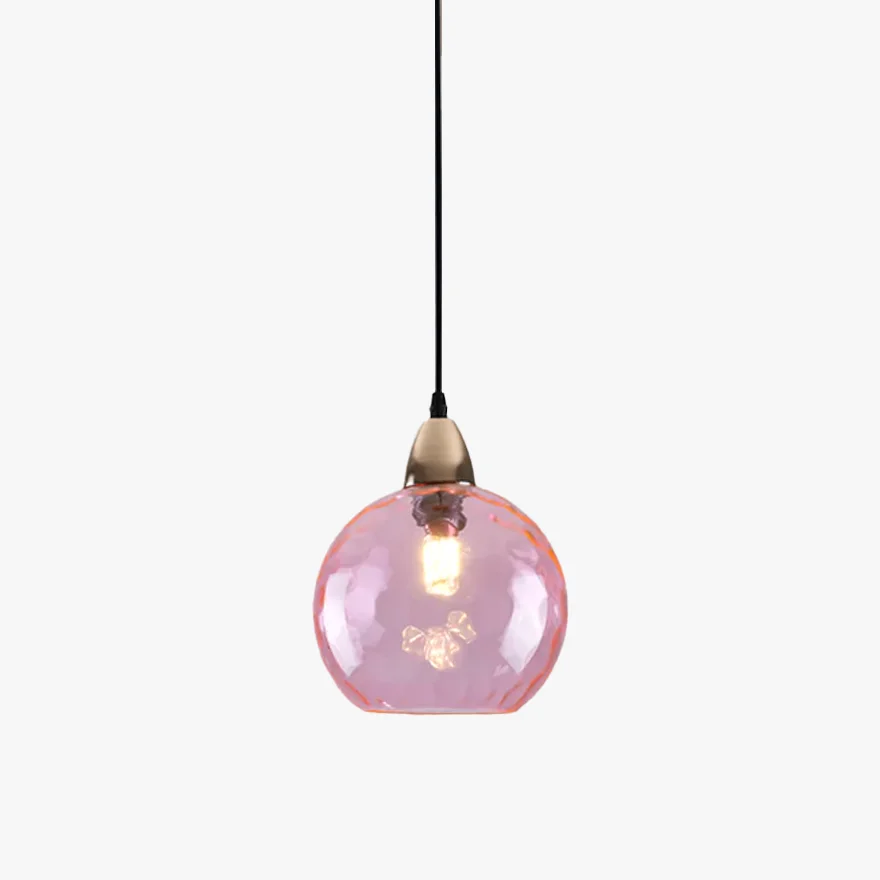 Modern Metal And Glass Bubble Kitchen Island Pendant Light, 10 Color