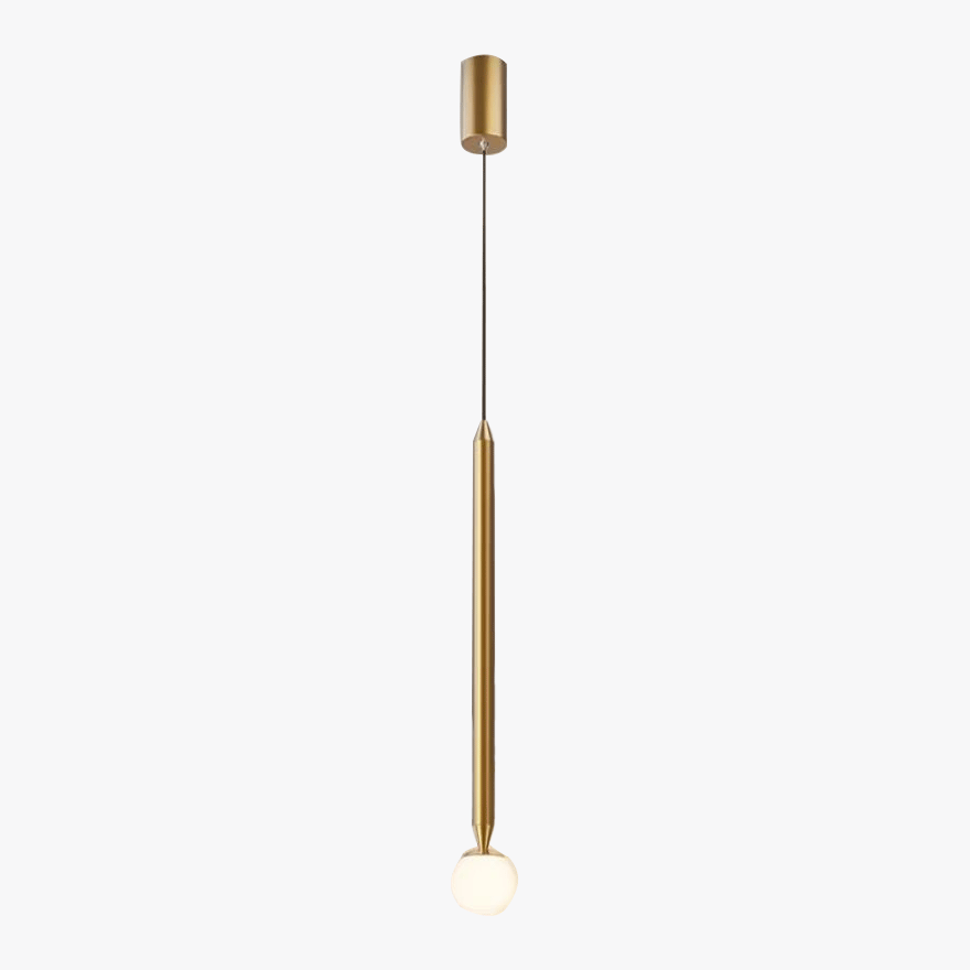 Modern Metal Linear Bedroom Chandelier Pendant Light, Black/Gold, Trichromatic Light