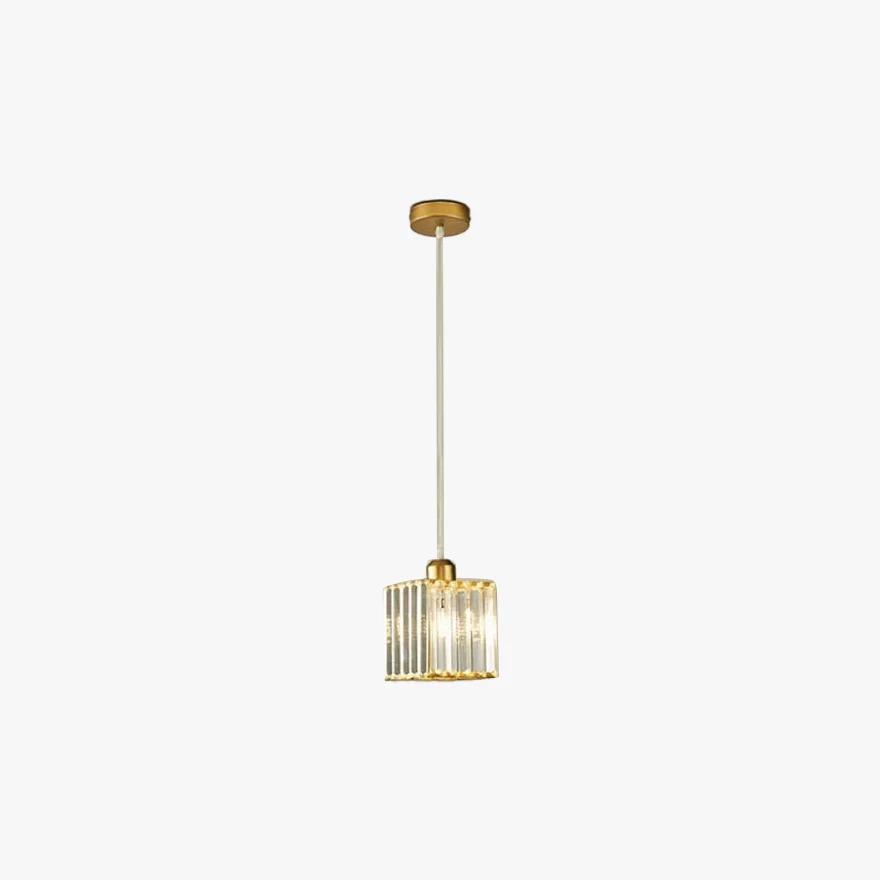 Nordic Metal And Glass Cylindrical Dining Room Pendant Light, Black/Gold