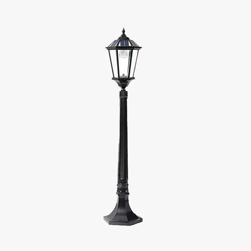 Nordic Metal And Glass Lantern Outdoor Light, Black