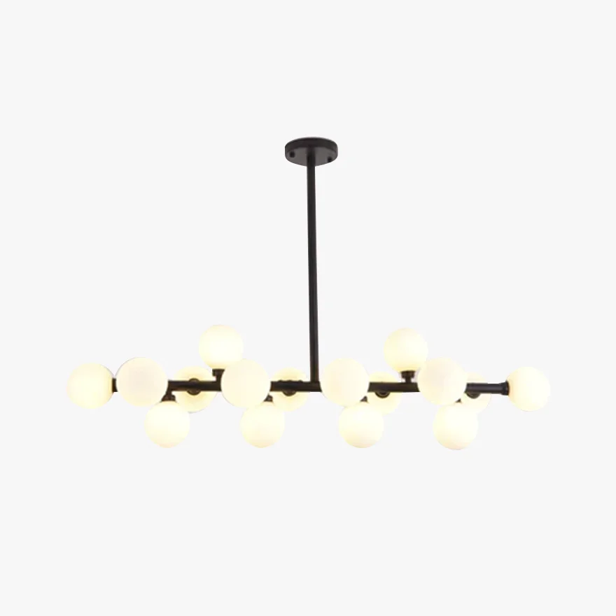 Contemporary Glass Magic Beans Bedroom Pendant Light, Black/Copper/Gold