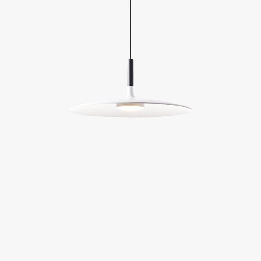 Modern Metal Saucer-Shaped Living Room Pendant Light, Green/Black/Grey/White