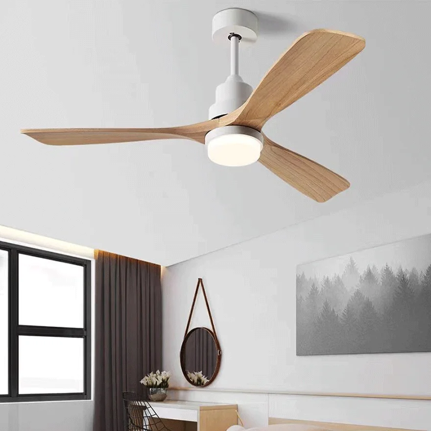 Modern Metal And Acrylic Round Living Room Ceiling Fan, White