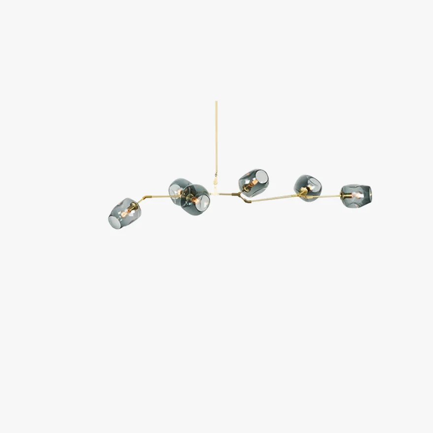 Modern Metal And Glass Bubble Bedroom Pendant Light, 6 Color