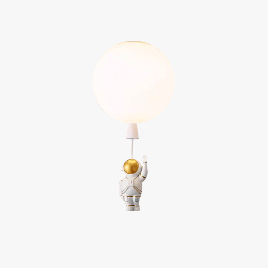 Designer Acrylic Astronaut Balloon Children's Room Ceiling Light, 8 Color