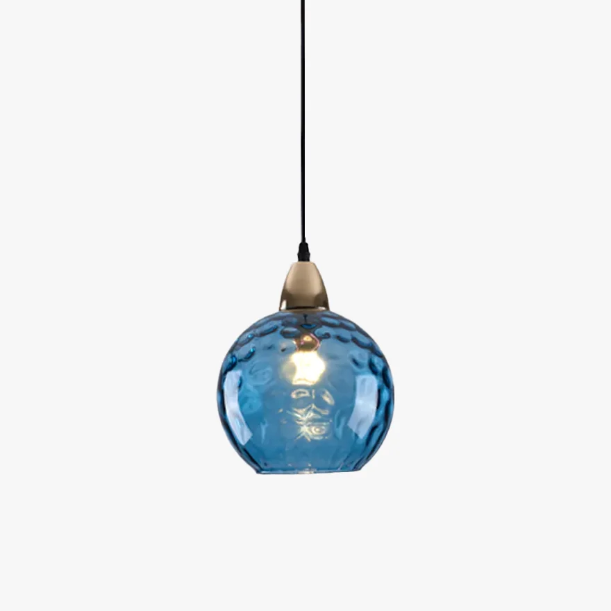 Modern Metal And Glass Bubble Kitchen Island Pendant Light, 10 Color