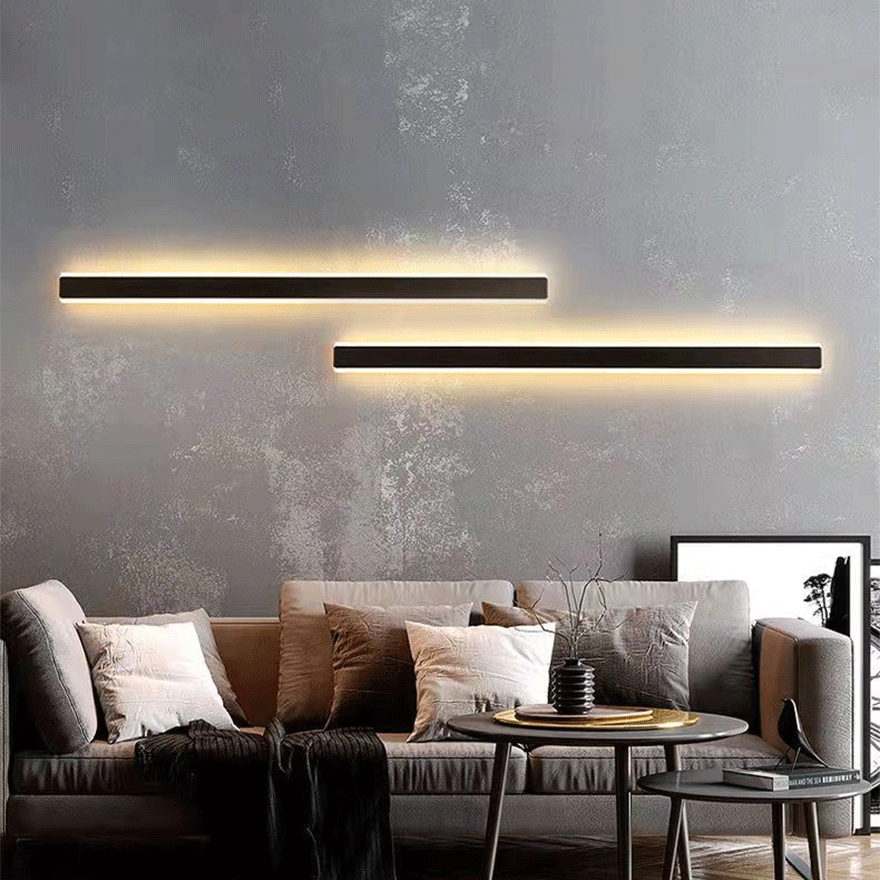 Edge Minimalist Linear Mirror Front Vanity Wall Lamp, L30/40/60/80/100CM