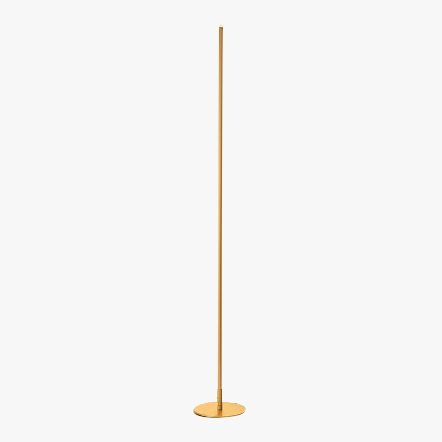 Minimalist Metal And Acrylic Linear Living Room Floor Lamp, Black/Gold/Silver