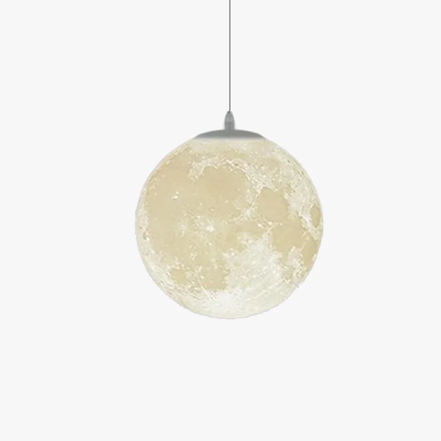 Art Deco Metal And Acylic Moon Dining Room Pendant Light, Gold/Silver