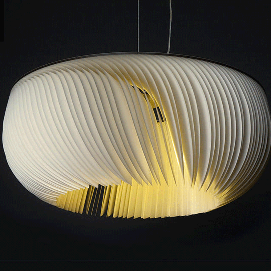 Retro Metal And Acrylic Round Study Room Pendant Light, White