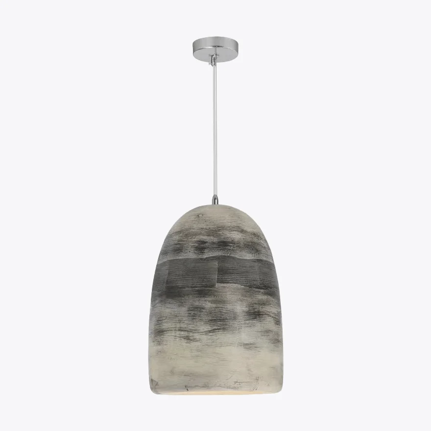 Classical Resin And Acrylic Dome Dining Room Pendant Light, Black/Blue/Grey