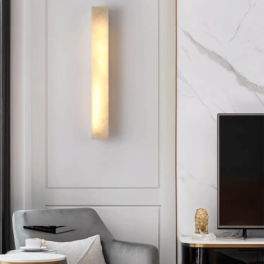 Edge Minimalist White Outdoor Wall Lamp