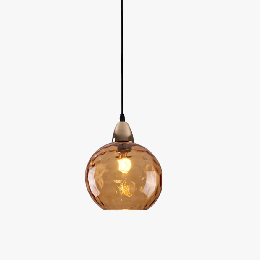 Modern Metal And Glass Bubble Kitchen Island Pendant Light, 10 Color