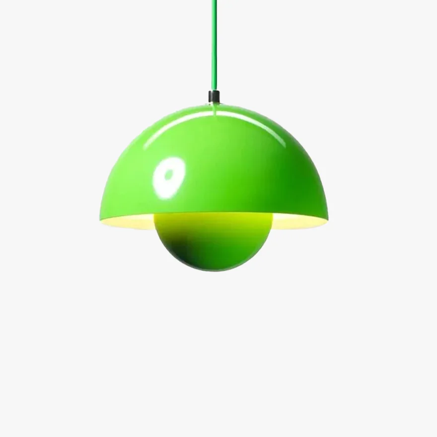 Morandi Metal Bowled Bedroom Pendant Light, 14 Color