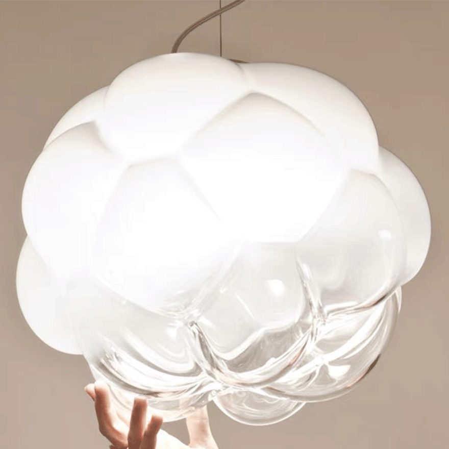 Modern Acrylic Cloud Dining Room Pendant Light, White