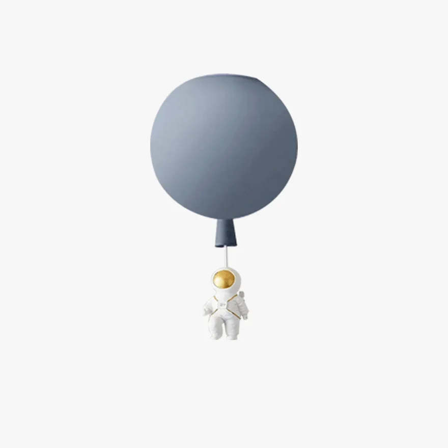 Designer Acrylic Astronaut Balloon Children's Room Ceiling Light, 8 Color