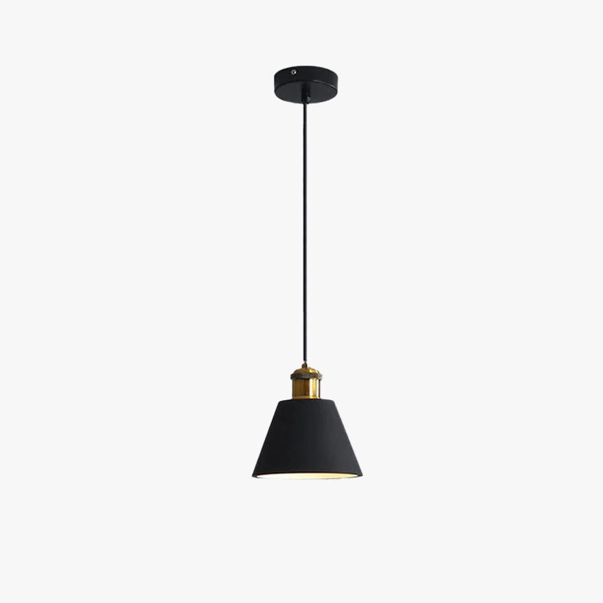 Morandi Metal And Resin Geometric Dining Room Pendant Light, Black/Grey/Orange/White