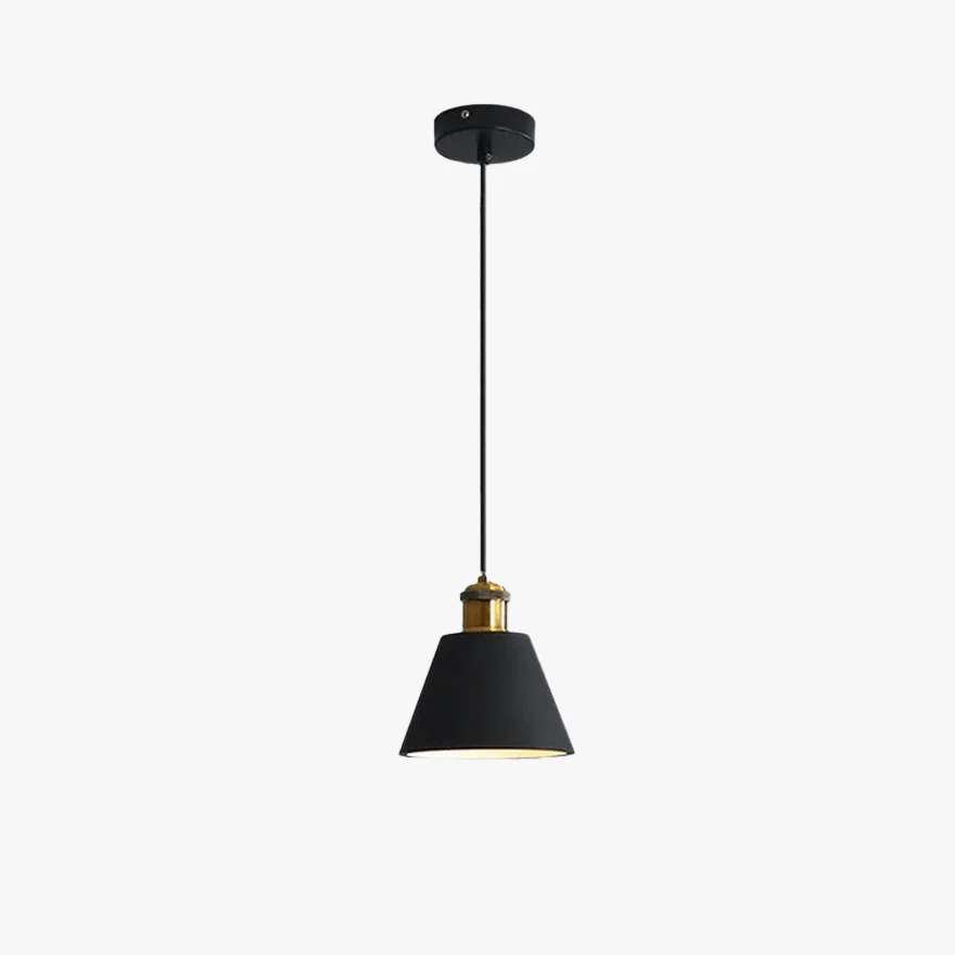 Morandi Metal And Resin Geometric Dining Room Pendant Light, Black/Grey/Orange/White