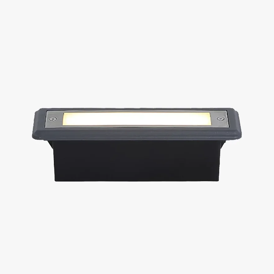 Classical Metal And Acrylic Rectangular Aisle Outdoor Lamp, Black