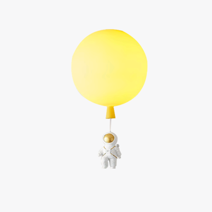 Designer Acrylic Astronaut Balloon Children's Room Ceiling Light, 8 Color