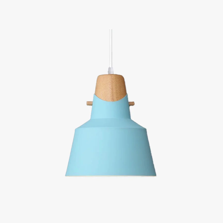 Morandi Wooden And Acrylic Bowled Dining Room Pendant Light, Black/Green/Grey/Pink/Yellow