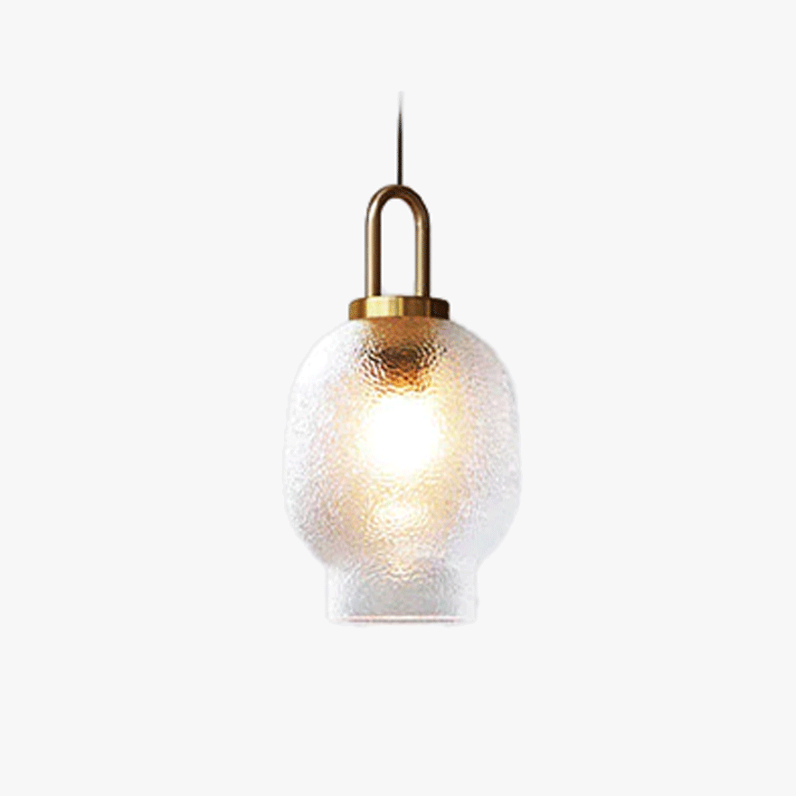 Modern Metal And Glass Bottle Kitchen Pendant Light, Clear