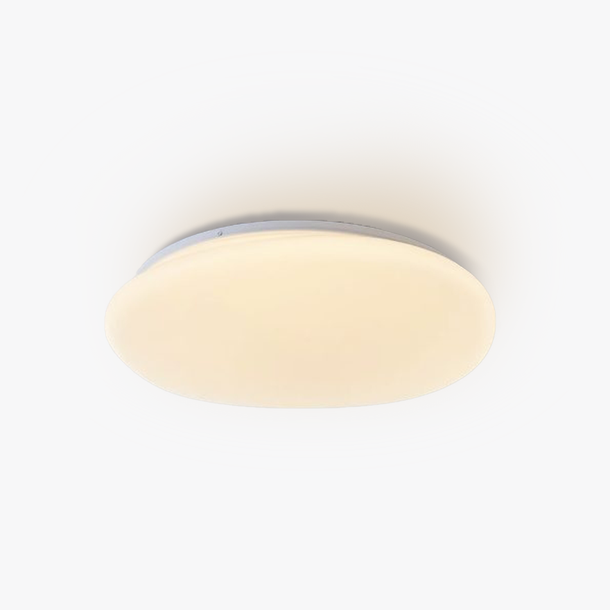 Contemporary Metal And Acrylic Rocky Bedroom Ceiling Light, White, Trichromatic Light