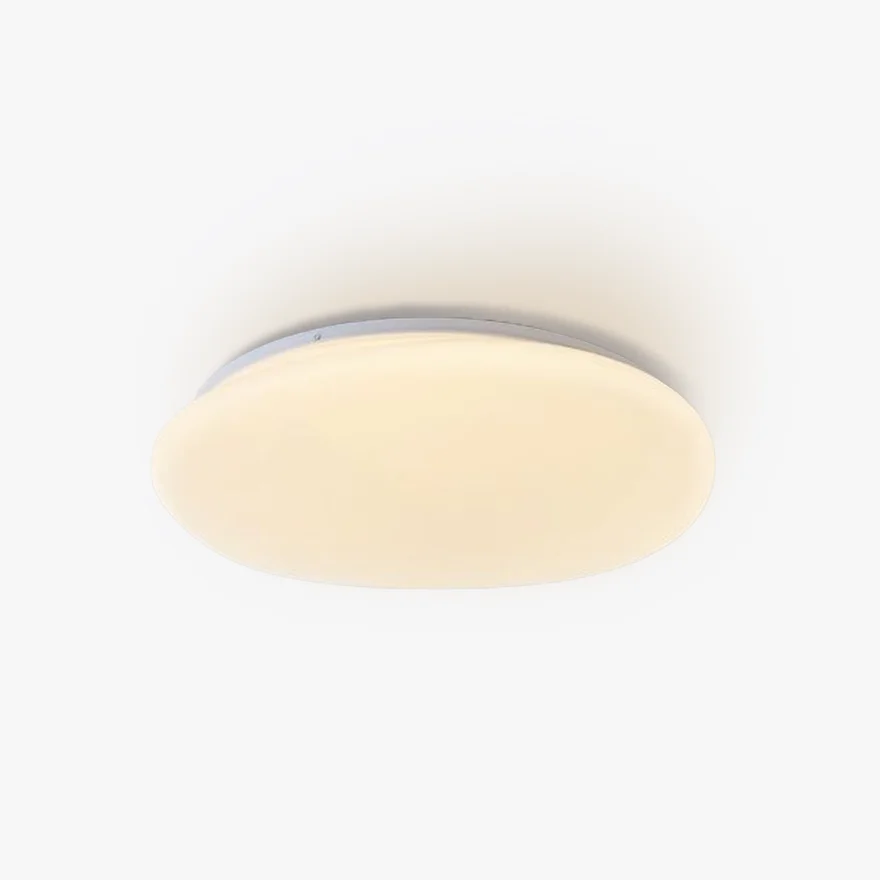 Contemporary Metal And Acrylic Rocky Bedroom Ceiling Light, White, Trichromatic Light