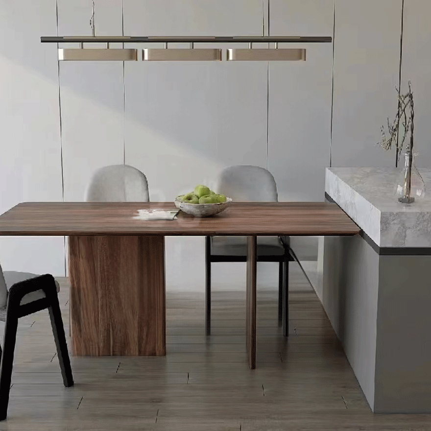 Modern Metal Linear Study Room Pendant Light, Gold