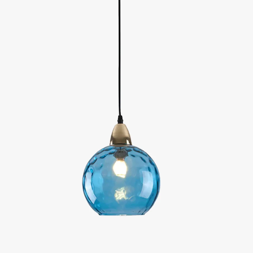 Modern Metal And Glass Bubble Kitchen Island Pendant Light, 10 Color