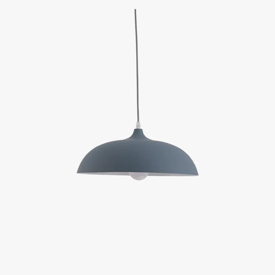 Morandi Metal Bowled Dining Room Pendant Light, Black/Blue/Green Grey/Navy/Pink/White/Yellow