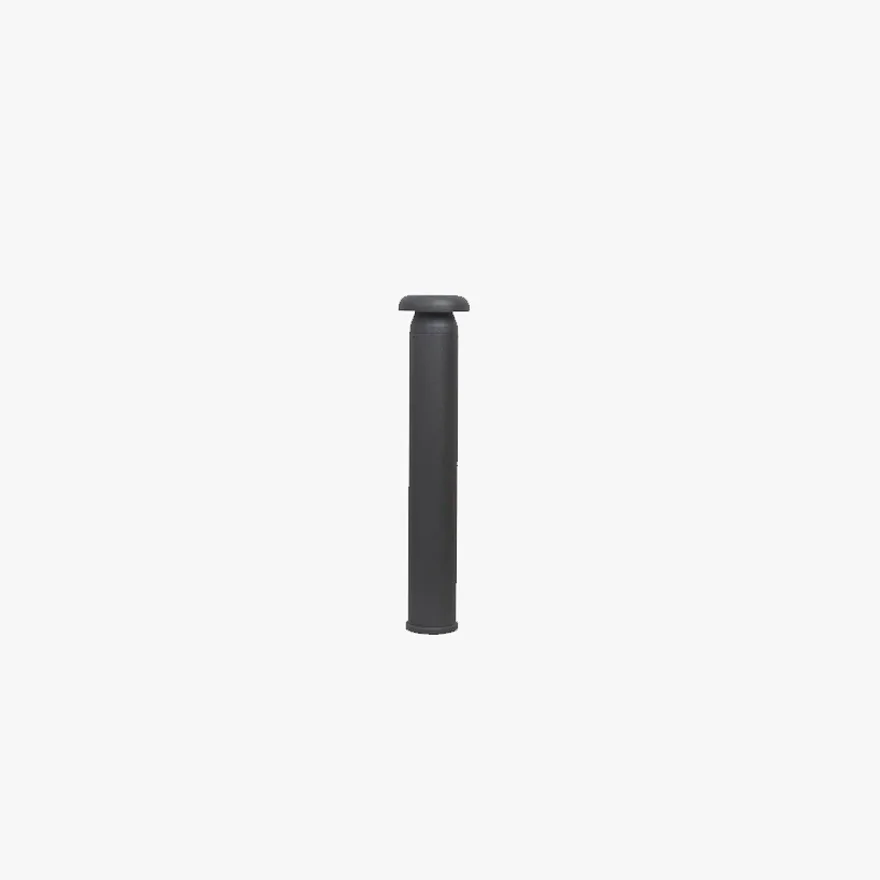 Minimalist Metal And Acrylic Cylinder Aisle Outdoor Path Light, Black