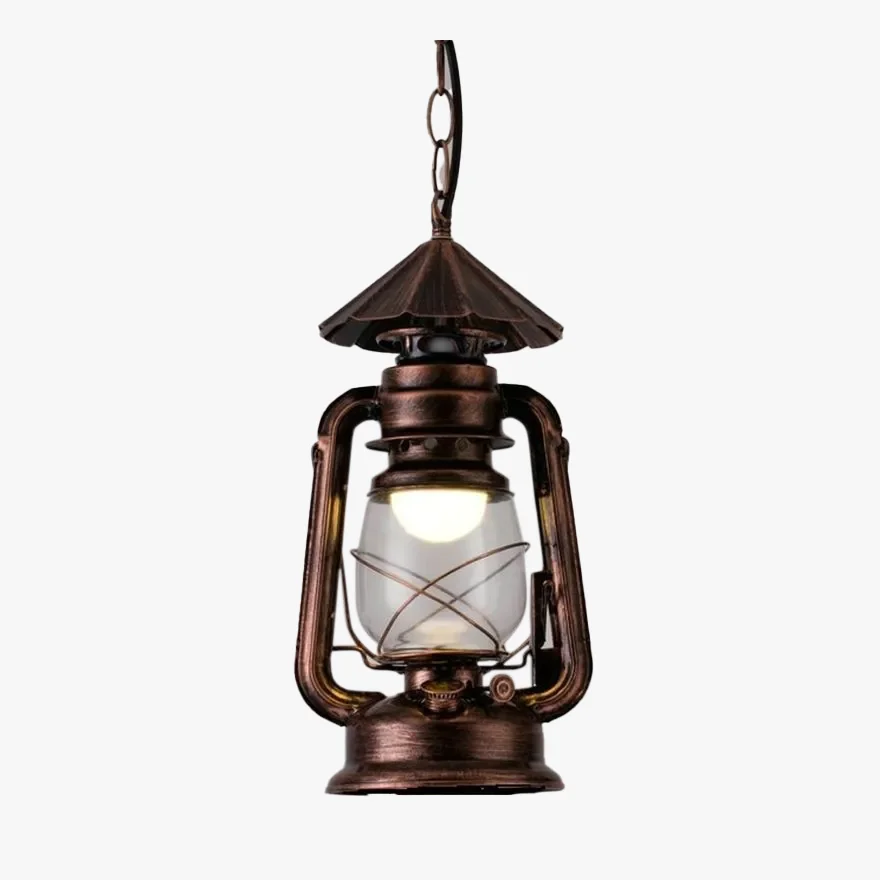 Vintage Metal Kerosene Dining Room Pendant Light, Copper/Black/Bronze