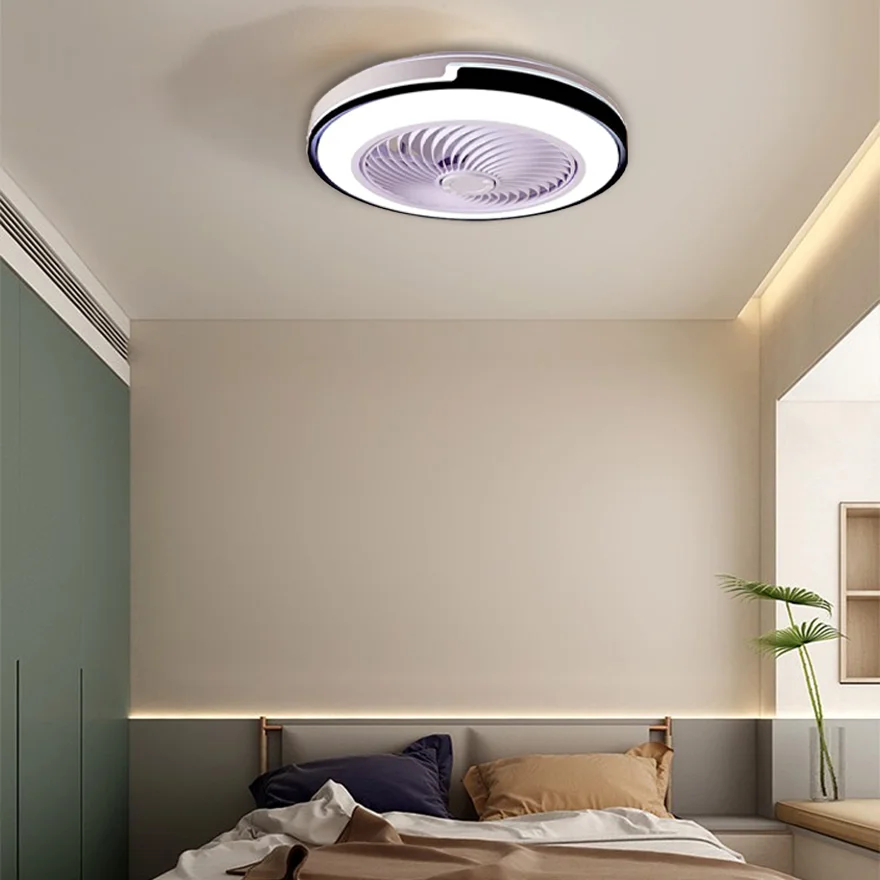 Quinn Ceiling Fan with Light, 2 Color, DIA 50CM