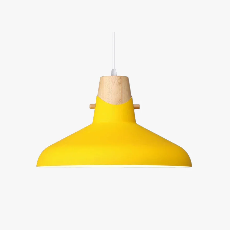 Morandi Wooden And Acrylic Bowled Dining Room Pendant Light, Black/Green/Grey/Pink/Yellow